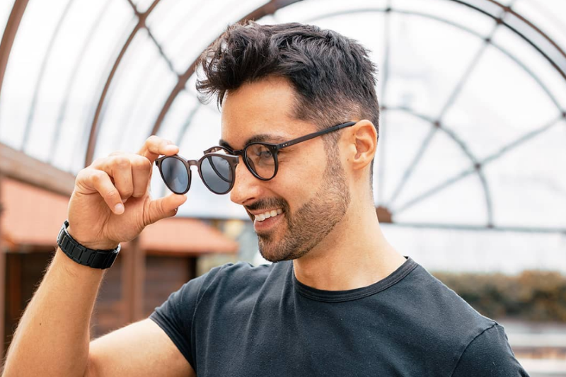 Brillen mit Sonnenclip für Männer